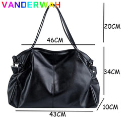 Large Black Shoulder crossbody Bags for Women Hobo Shopper Sac