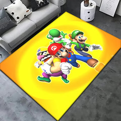Super Mario Game HD Printed Carpet Rug for Living Room Bedroom Decoration Picnic
