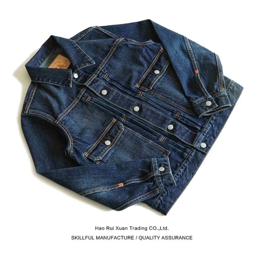 Mans Jacket Selvedge Denim Jacket for Spring and Autumn Jeans Jacket