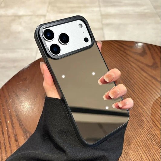 Luxury Makeup Mirror Phone Case For iPhone12 13 14 15 17Pro Max11 16Pro Max 17Pro iPhone Air 16Plus Hard Case MagSafe Compatible