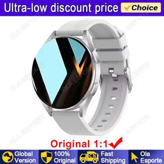 New Smart Watch 1.32 inch HD AMOLED Screen Bluetooth Call Health Monitoring Alarm Clock Fashion Watch Men Women For Android IOS