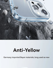 Magnetic Transparent Case For iPhone 15 14 13 Pro Max Case For Magsafe Wireless Charge Shockproof Cover Anti-fall
