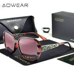 Sunglasses Women Polarized Square Vintage Sun Glasses Ladies Diamond