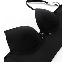 Bra Backless Women Summer Bras Low Cut Plunge Brassiere Open Back