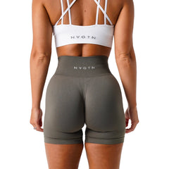 Solid Seamless Shorts Women Soft Workout Tights Fitness Outfits Yoga Pants Gym Wear