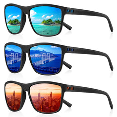 Polarized Sunglasses Men Women Retro Outdoor Sports Fishing Sun Glasses