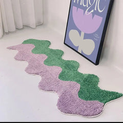 Fluffy Tufting Carpet Room Bedside Floor Mat Rug Anti Slip Bathroom Carpet