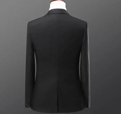 Business Suits For Men Western-style Casual Clothes Blazers Vest Pants 2-piece Set