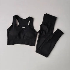 Women's tracksuit Fitness Yoga Sets Sportswear Workout Sports Bra+High Waist Leggings