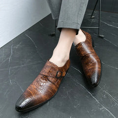 Designer Leather British Dress Flats Luxury Formal Business Man Driving Casual Shoes