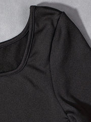 Women's Rompers Short Sleeve Solid Skinny Bodycon Jumpsuits Fashion Sports