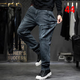Baggy Jeans Men Plus Size 40 44 Denim Pants Fashion Pockets Cargo Jeans Pants