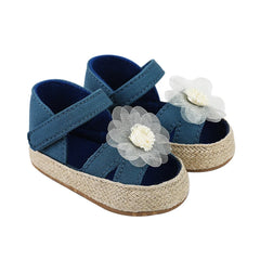 Baby Girls Spring Fashion Cute Casual Soft Retro Breathable Flower Decorate Soft Bottom