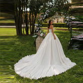 White Bridesmaid Dresses: A-Line Women Wedding Dresses Elegant Lace Shining