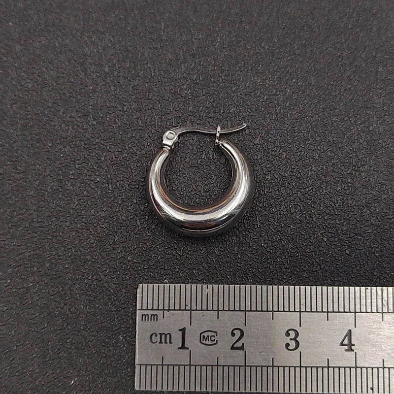 6pcs/Lot Fashion Hollow Geometry Stainless Steel Earring Women Jewelry Wholesale