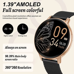 LIGE 2025 Smart Watch Women Bluetooth Call Custom Dials Watches Blood Oxygen Monitor Sport Men Smartwatch Ladies For Android IOS