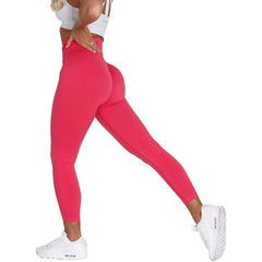 Leggings Women Soft Workout Tights Fitness Outfits Yoga Pants High Waisted Gym Wear