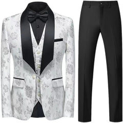 Tuxedo for Mens: Men's Evening Dress (suit + Vest + Trousers) Business Fashion