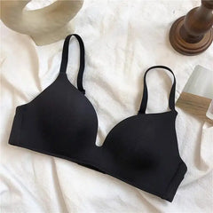 Ice Silk Women Bra Comfortable Wireless Gather Underwear For Women