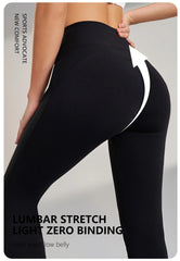 Women's leggings slim yoga pants women's high waisted wide leg pants sports