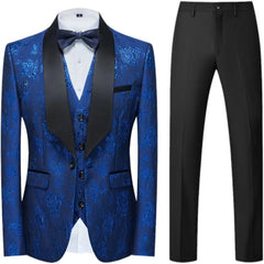 Tuxedo for Mens: Men's Evening Dress (suit + Vest + Trousers) Business Fashion