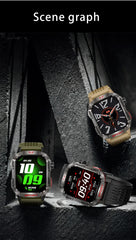 Outdoor Sports Smart Watch Men 2.01" GPS Tracker Compass LED Flashlight 600mAh Battery Waterproof Bluetooth Call Smartwatch Man