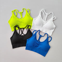 Sports underwear women's running shockproof summer quick drying back fitness bra