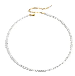 Stainless Steel Vintage Textured Delicate Necklace