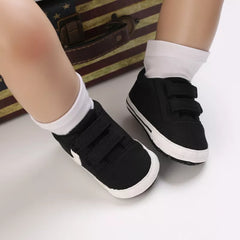 Black Fashion Casual Cloth Shoes Boys And Girls First Step Walking Shoes