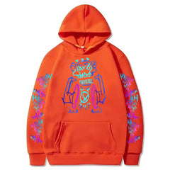 Arcane Jinx Hoodies Hot Anime Monkey Graffiti Sweatshirt Unisex Two Sides Street
