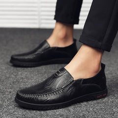 Genuine Leather Men Casual Shoes Luxury Brand Slip on Formal Loafers Men