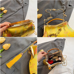 Luxury Women Party Dinner Bag Fashion Ladies Dinner Bag Elegant Wooden handle