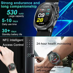 2025 New For huawei True Blood Pressure Airbag Smart Watch men air Pump Uric Acid Blood Lipids health watch Bluetooth call watch