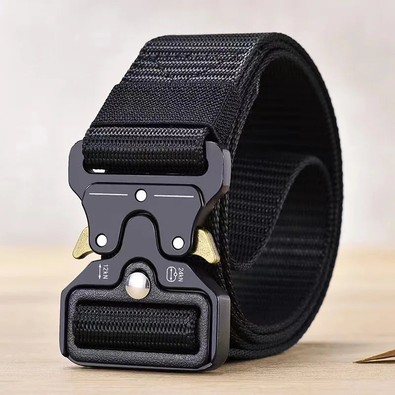 Men's Belt Outdoor Hunting Tactical Mens Belt Multifunctional Combat Survival High Quality Canvas Nylon Mens Belt Sport Belt