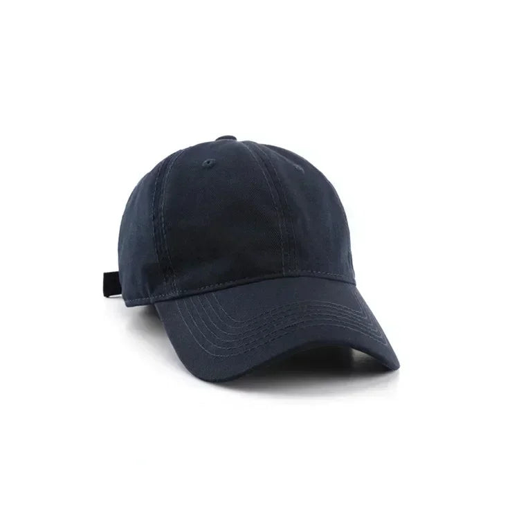 Simple Baseball Caps Spring Summer Sun Protective Caps Cotton Cloth Unisex Baseball Caps Solid Color
