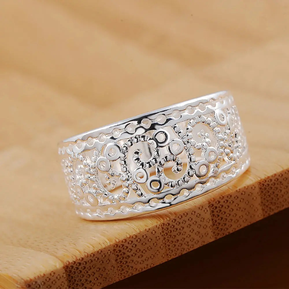 925 Sterling Silver Cute Charms Ring for Women Lady Wedding Party Gift Luxury