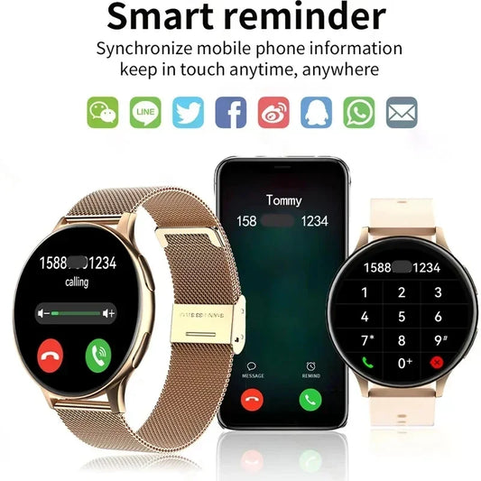2026 New NFC Smart Watch For Bluetooth Calls Waterproof Smartwatch Men Watches Women Fitness Bracelet Custom Watch Face