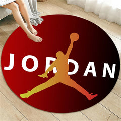 Basketball Star Carpet for Living Room Rugs Camping Picnic Mats Flannel Anti-Slip Rug