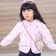 Children Flannel Jacket Autumn and Winter Baby Girl Clothes