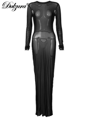 Formal attire Dresses: Lace-Up Straps Edible Tree Fungus Maxi Dress