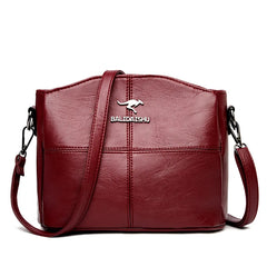 Women Embroidery Tote Bag Leather Ladies Handbags