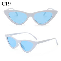 Eyewear Sun Shades Female Shades Vintage Small Triangle Sunglasses
