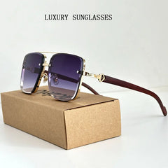 Sunglasses For Men New Wooden Vintage Designer Fashion Glasses