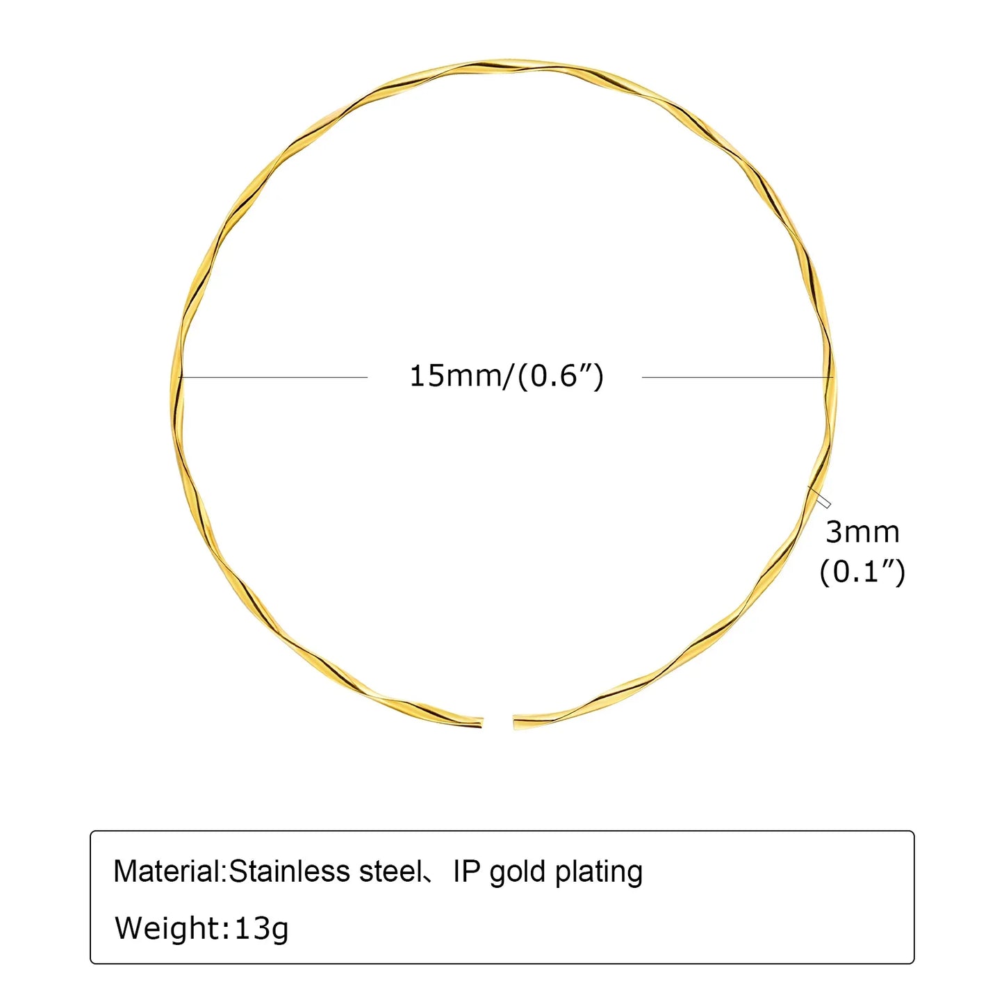 Choker Neck Cuff for Women, Open Collar Choker Torques Necklace Adjustable ,Simple Stainless Steel Jewelry