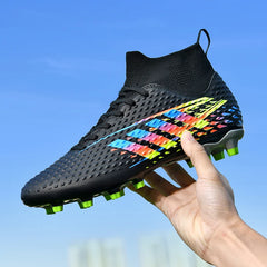 Men's Sneakers Soccer Shoes Football Boots Cleats Breathable Training Match