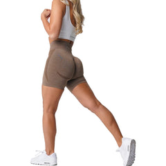 Seamless Shorts for Women Push Up Booty Workout Shorts Fitness Sports Short