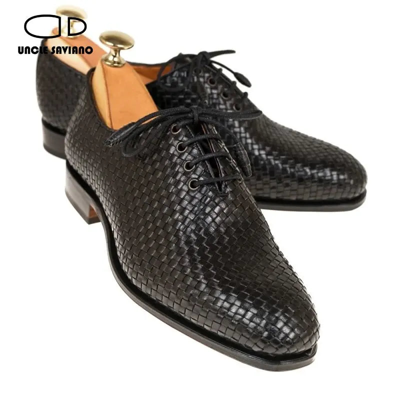 Uncle Saviano Luxury Oxford Dress Men Shoes Fashion Wedding Party Best Man Shoe