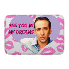Nicolas Cage In A Banana Doormat Anti-Slip Kitchen Bath Mat Toilet Floor Door Entrance