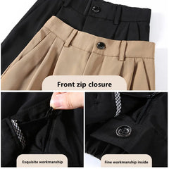 Women'S Loose Spring Summer High Waist Wide Legs Slim Casual Trousers