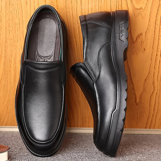 Leather Shoes for Men Dress Shoes Slip-on Plus Size Office Formal Shoes